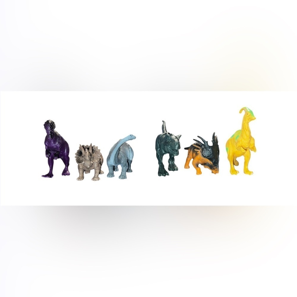 Dinosaur Plastic Action Figure Lot of 6